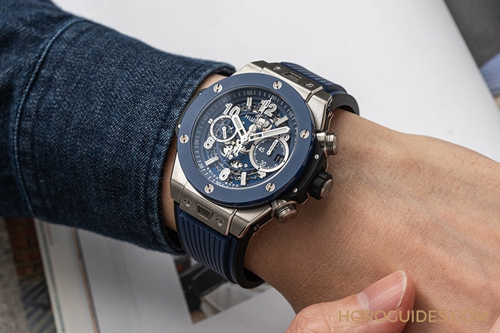 HUBLOT - BIG BANG - 441.NL.5171.RX - 新世代藍調混搭風，手腕上最有型的一款｜HUBLOT Big Bang Unico計時碼錶