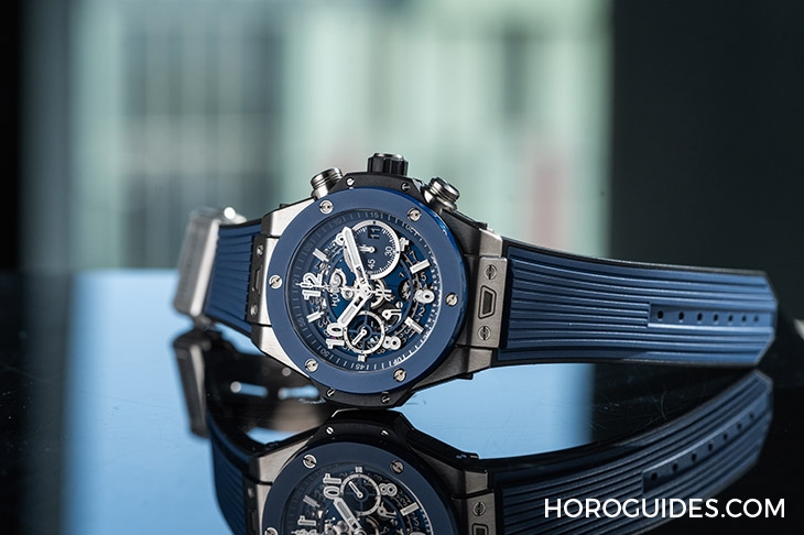 HUBLOT - BIG BANG - 441.NL.5171.RX - 新世代藍調混搭風,手腕上最有型的一款|HUBLOT Big Bang Unico計時碼錶