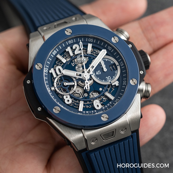 HUBLOT - BIG BANG - 441.NL.5171.RX - 新世代藍調混搭風，手腕上最有型的一款｜HUBLOT Big Bang Unico計時碼錶