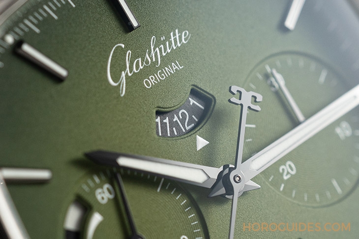 GLASHÜTTE ORIGINAL - SENATOR - 1-37-02-09-02-63 - 好Funky的復古錶!格拉蘇蒂原創Seventies Chronograph墨玉綠面盤