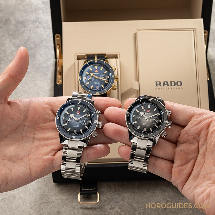 RADO - CAPTAIN COOK - R32146208 - 陶瓷圈計時潛水錶最新選擇|RADO雷達表庫克船長計時碼錶【名錶上手】