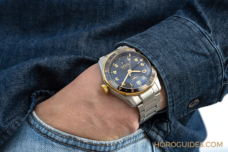 LONGINES - SPIRIT - L3.812.5.53.6 - 為此地與彼時,都鍍上Golden Hour:浪琴表Spirit Zulu Time,新增18K黃金細節