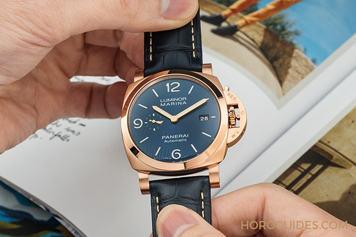 PANERAI - LUMINOR MARINA - PAM01112 - 運動感的華麗轉身！沛納海Goldtech™紅金的獨家魅力｜Luminor Marina Goldtech™ 紅金44mm-PAM01112