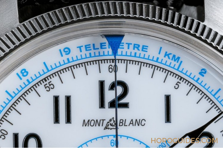 MONTBLANC - 1858 - （Blue Arrow） - MONTBLANC x Collective Horology聯手再現Minerva傳奇設計｜1858 Minerva單按鈕計時碼錶Blue Arrow  P.05