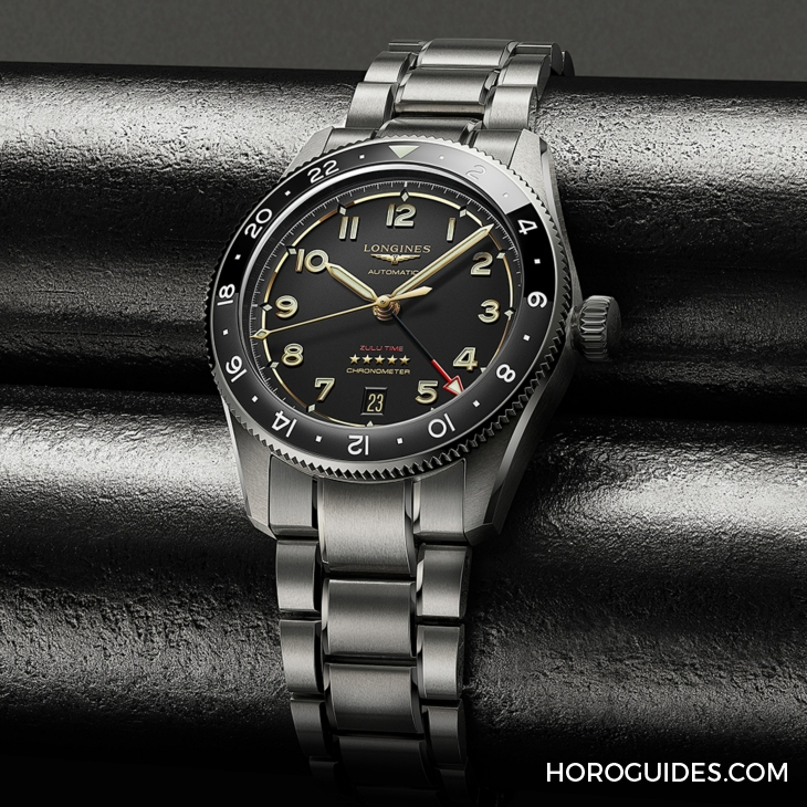 LONGINES - SPIRIT - L3.802.1.53.6 - 浪琴表LONGINES Spirit再掀熱潮！先行者系列Zulu Time鈦金屬與計時碼錶半金新登場