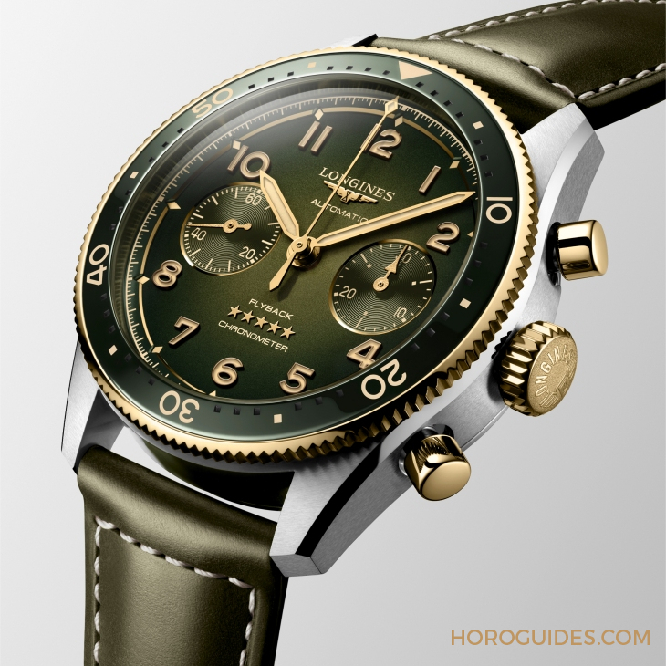 LONGINES - SPIRIT - L3.802.1.53.6 - 浪琴表LONGINES Spirit再掀熱潮！先行者系列Zulu Time鈦金屬與計時碼錶半金新登場