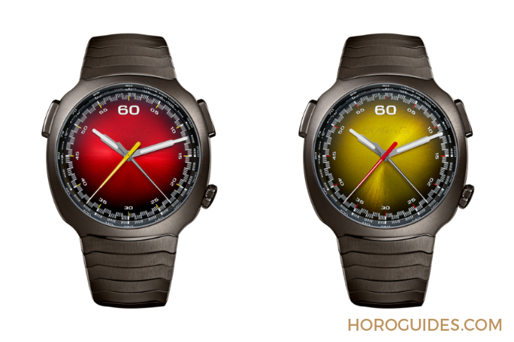 H. MOSER & CIE - STREAMLINER - 6907-1201 - 紅黃雙傑,競速新章|H. MOSER & CIE.推出Streamliner自動飛返計時碼錶Alpine限量版