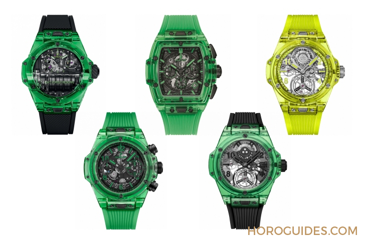 HUBLOT - BIG BANG - 429.JG.0110.RT - 2025 LVMH Watch Week速報:HUBLOT Big Bang自動上鍊陀飛輪綠色SAXEM腕錶