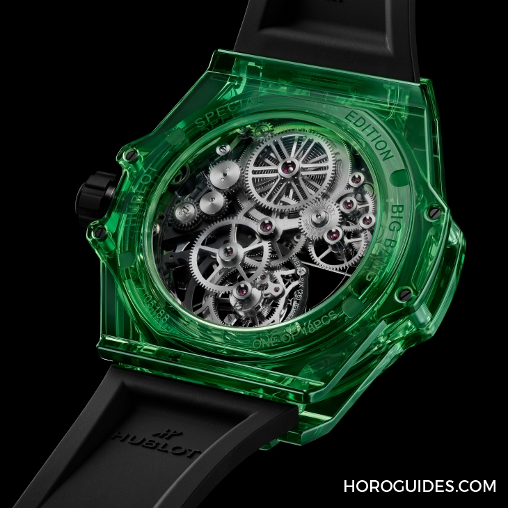 HUBLOT - BIG BANG - 429.JG.0110.RT - 2025 LVMH Watch Week速報:HUBLOT Big Bang自動上鍊陀飛輪綠色SAXEM腕錶