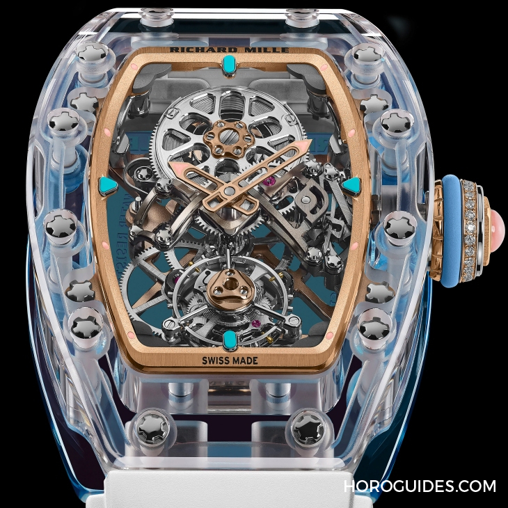 RICHARD MILLE - LIMITED EDITION - RM 75-01 - 漫遊藍寶石水晶海洋!RICHARD MILLE推出三款RM 75-01飛行陀飛輪藍寶石水晶腕錶