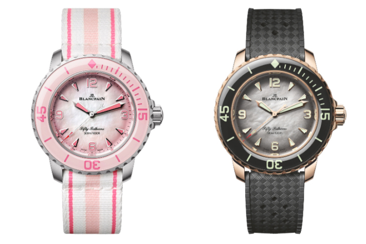BLANCPAIN - FIFTY FATHOMS - 5007 3644A B64B - 清新柔色,精裝上陣|BLANCPAIN Fifty Fathoms 38mm款式「粉墨」登場