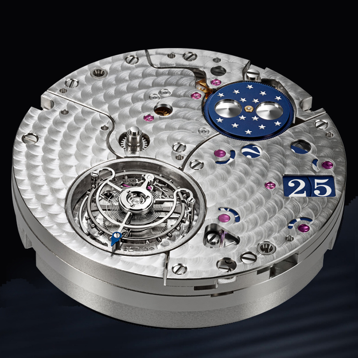 GLASHÜTTE ORIGINAL - PANO - 1-93-03-01-03-61 - 源自赭紅鐵色,格拉蘇蒂原創鉑金限量版PanoLunar Tourbillon,揭幕嶄新錶盤工坊