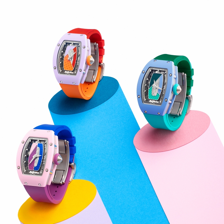 RICHARD MILLE - WOMEN - RM 07-01 - 寶石鑲彩,陶瓷織色|2026年RM 07-01彩色陶瓷系列絢爛謝幕