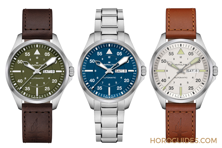 HAMILTON - KHAKI AVIATION - H64635560 - 設計微調、新增尺寸，HAMILTON  Khaki Aviation Pilot系列七款新作再現軍風