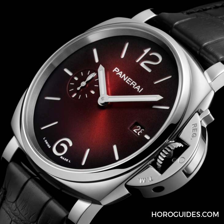 PANERAI - LUMINOR DUE - PAM01424 - 熱情酒紅色調！Luminor Due以全新配色呼應新年歡慶氛圍
