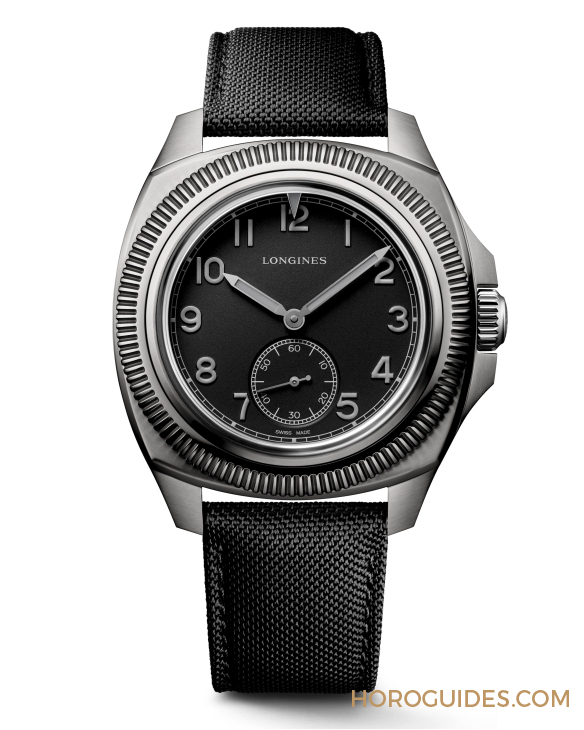 LONGINES - HERITAGE - L2.838.1.53.2 - 首見五級鈦金屬款!LONGINES推出Pilot Majetek限量版