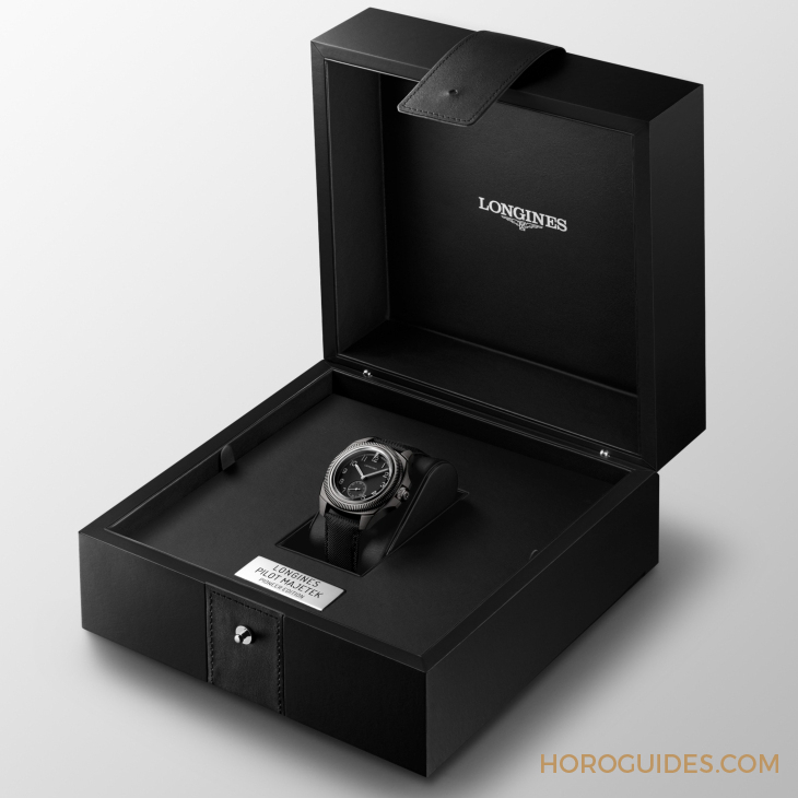 LONGINES - HERITAGE - L2.838.1.53.2 - 首見五級鈦金屬款!LONGINES推出Pilot Majetek限量版