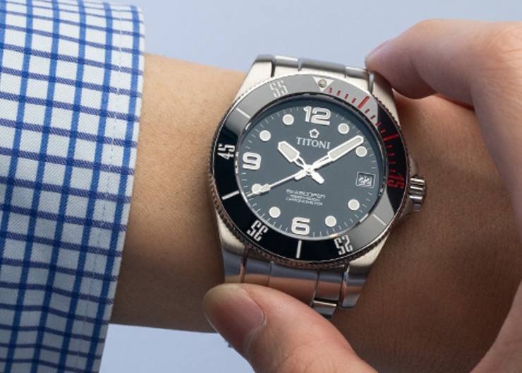 強大規格奇襲!Titoni海洋探索系列600米深潛腕錶