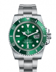ROLEX 勞力士 SUBMARINER Submariner綠陶瓷日期腕錶